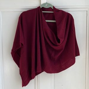 Burgundy Cashmere Shawl/Wrap